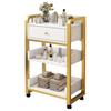 Mobile Salon Storage Trolley with 3 Drawers view 1
