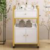 Mobile Salon Storage Trolley with 3 Drawers view 4