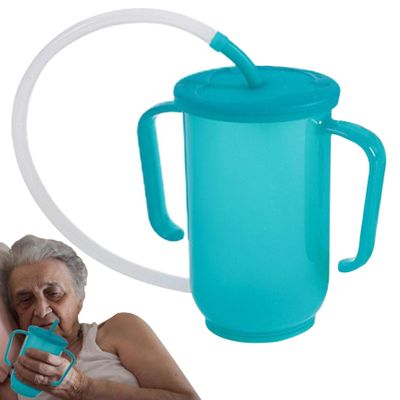 AQUASHIELDING Convalescent Feeding Cup with Straw