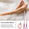 Toe Cleaning Brush with Long Handle, Foot Scrubber view 2