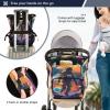 LINNIKEEEE Watercolor Astronaut Diaper Bag Backpack view 2