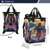 LINNIKEEEE Watercolor Astronaut Diaper Bag Backpack view 4