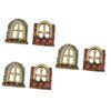 SEWOART 6-Piece Miniature Aquarium Ornament Set view 1