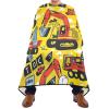Haircut Cape with Cute Winged Unicorn, Adjustable, Washable, 160 x 140 cm, Cartoon Excavator, One Size view 2