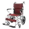 UYHBCNQD Lightweight Carbon Steel Transport Wheelchair with Hand Brakes, 220 lb Capacity view 1