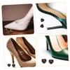 LIFKOME 5 Pairs Replacement Heel Tips for High Heels, Black PVC, Quiet and Stable view 2