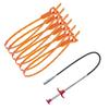 DOITOOL 6-Piece Toilet Drain Cleaning Tool Set with Grabber view 1