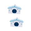 INOOMP 2-Piece Hamster Nest Set for Small Pets, Warm and Washable Hamster House view 1