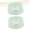 ORFOFE 2-Pack Pet Bowls with Decorative Bow Design view 2