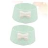 ORFOFE 2-Pack Pet Bowls with Decorative Bow Design view 3