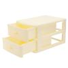 Beige Plastic Drawer Organizer with Large Capacity view 1