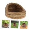 Parliky Woven Straw Chicken Sleeping Houses, 2 Pieces, 14 x 13 x 10.5 cm view 2