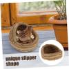 Parliky Woven Straw Chicken Sleeping Houses, 2 Pieces, 14 x 13 x 10.5 cm view 3