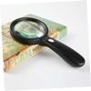 Large Handheld Magnifying Glass with Light, 10x, 90 mm, for Jewelry Repairs view 3