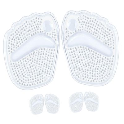 Mikinona Self-Adhesive Forefoot Pads with Pressure Relief and Cushioning for Women, 3 Pairs, Gel, Non-Slip, for High Heels and Everyday Shoes
