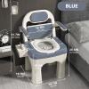 Commode Chair, 299 kg Capacity, Padded Seat, Fold-Up Arms view 2
