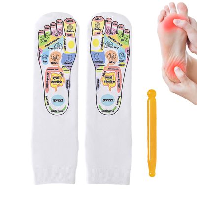 Foot Massage Socks and Tool, Cotton Foot Massage for Stress Relief and Tired Feet