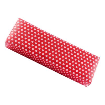 Soft Red Dotted Leather Nail Art Hand Rest