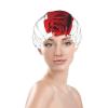 Reusable Double-Layer Women's Shower Cap with Red Rose Print view 2