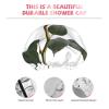 Reusable Double-Layer Women's Shower Cap with Red Rose Print view 4