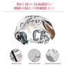 Delicious Coffee Print Double-Layer Lined Shower Cap, Reusable for Women view 4