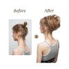 Synthetic Blonde Messy Bun Chignon Hairpiece for Women view 4