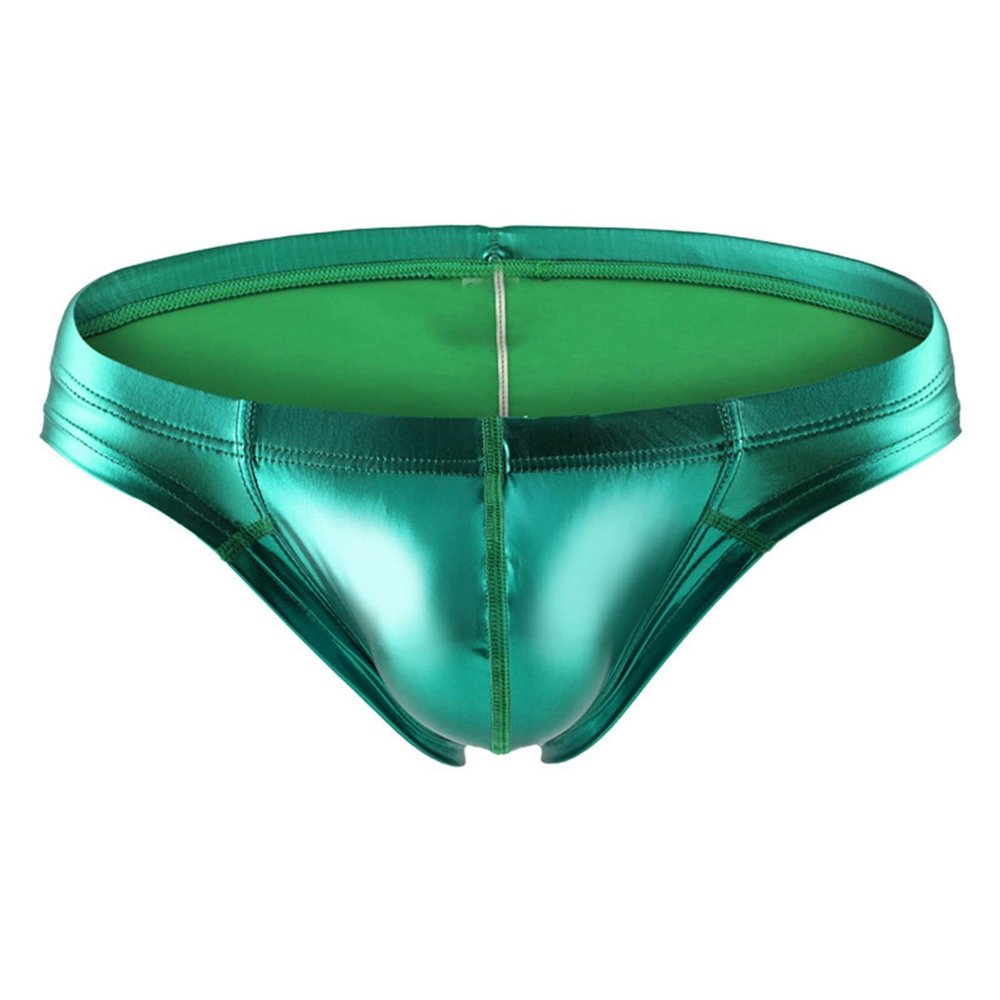SRZYMJ Men's Cotton Underwear: Briefs, Strings & Thongs, Long Boxers, Green, L