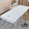 LDLCYCN Waterproof Spa/Massage Table Cover with Face Hole, Elastic All-Around Fit, Square Head, White, 190 x 80 cm (H) view 1