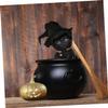 COLLBATH 4-Piece Adjustable Pet Collar Set with Halloween Print view 2