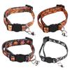 COLLBATH 4-Piece Adjustable Pet Collar Set with Halloween Print view 3