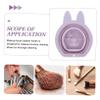 OHPHCALL 2-Piece Foldable Hanging Silicone Rabbit Makeup Brush Cleaner Bowls view 3