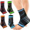 VONCYKI Adjustable Compression Ankle Brace, Black, 1 PC, Size M view 2