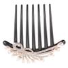 Healeved Metal Hair Comb with Rhinestone Pearls for Women and Girls view 1