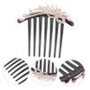 Healeved Metal Hair Comb with Rhinestone Pearls for Women and Girls view 4