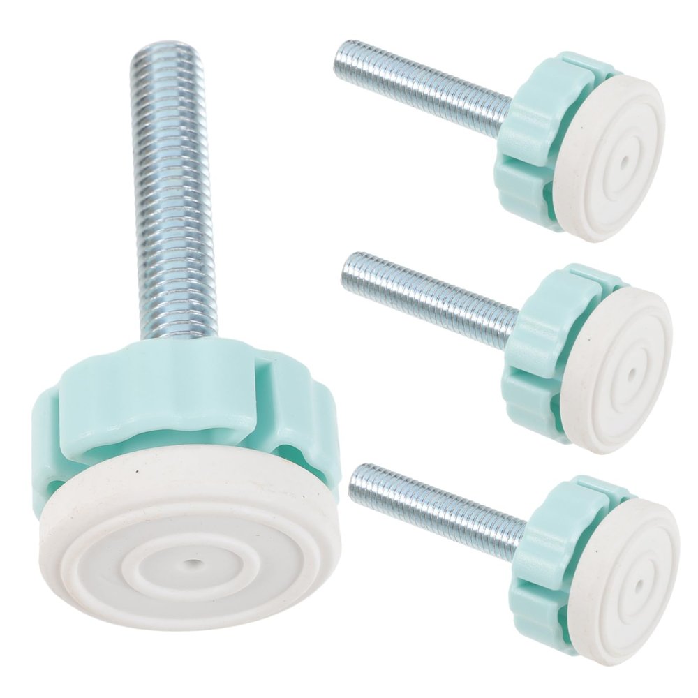 Hohopeti 4-Piece Mounting Screws for Baby and Stair Safety Gates, PVC-Coated Steel Threaded Rods