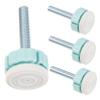 Hohopeti 4-Piece Mounting Screws for Baby and Stair Safety Gates, PVC-Coated Steel Threaded Rods view 1