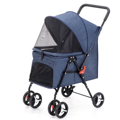 Foldable Pet Stroller for Small and Medium Dogs and Cats