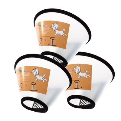 Happyyami 3-Piece Elizabethan Pet Collar
