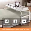 ZHFASDS Rolling Overbed Table, Height-Adjustable, Black view 4