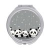 VFMKT Funny Panda Travel Makeup Mirror, Portable Folding Compact Mirror with 1x/2x Magnification view 1