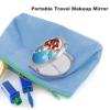 VFMKT Compact Makeup Mirror, Santa at the Beach, Folding Travel Mirror with 1x and 2x Magnification view 3