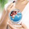 VFMKT Compact Makeup Mirror, Santa at the Beach, Folding Travel Mirror with 1x and 2x Magnification view 4