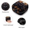 Period Kit Bag for Women and Girls, Halloween Black Cat Pumpkin Design, Zippered Pad Storage Bag view 3