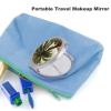VFMKT Palm Tropical Travel Makeup Mirror, Compact Folding Pocket Mirror with 2x Magnification view 3