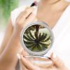 VFMKT Palm Tropical Travel Makeup Mirror, Compact Folding Pocket Mirror with 2x Magnification view 4