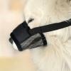 Dog Muzzle to Help Prevent Biting and Barking, Adjustable Nylon Mesh Muzzle for Small, Medium, and Large Dogs (E, 15 x 14 x 3 cm) view 4