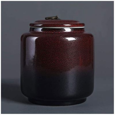 WOTZOV Cremation Urn for Adults and Pets, Moisture-Sealed, 13.2 x 15 cm, Brown