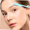 10-Piece Foldable Stainless Steel and ABS Eyebrow Trimmer, Green view 3