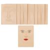 MTTXY 10-Piece Silicone Facial Tattoo Practice Skin view 1