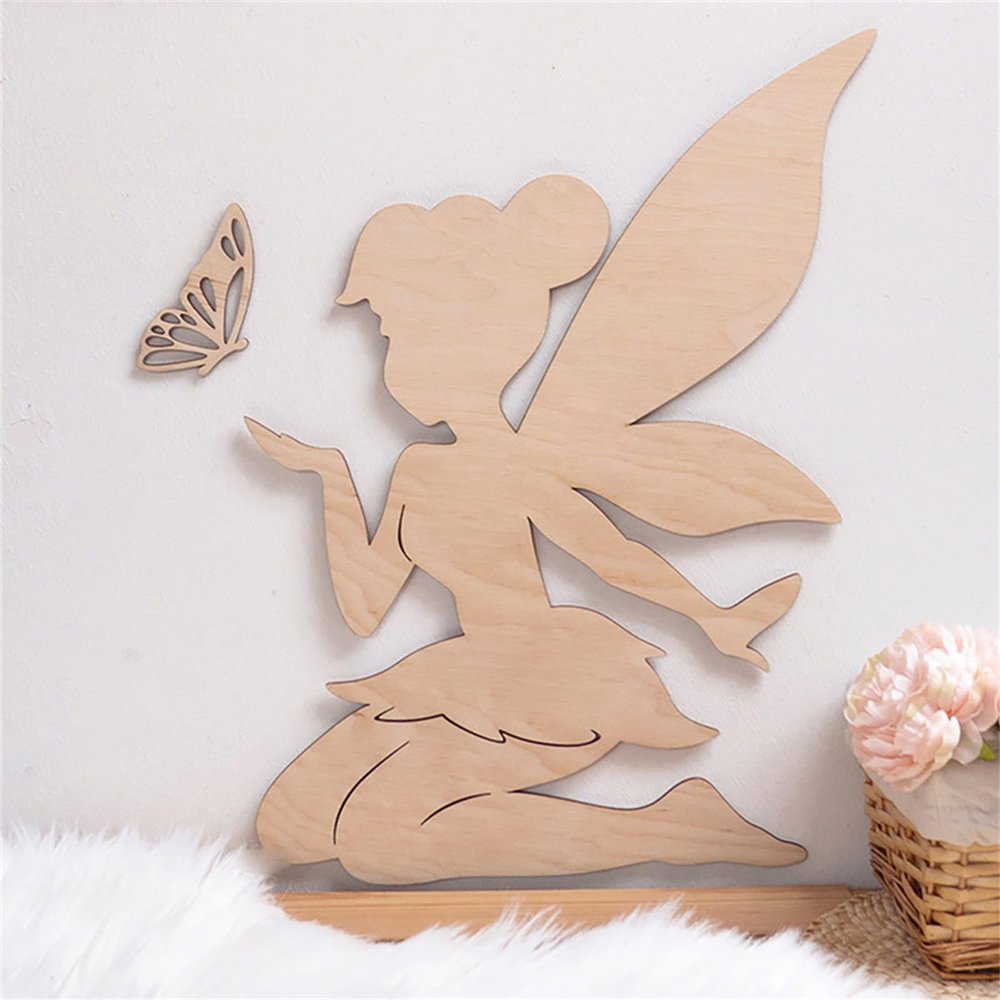 Ueiwffzo Wooden Animal Wall Sticker for Kids' Rooms